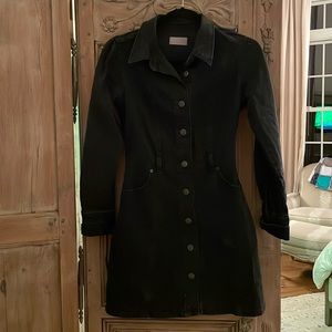 Boson black denim dress